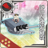 38cm Quadruple Gun Mount Kai