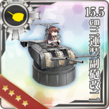 15.5cm Triple Secondary Gun Mount Kai 2