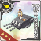 OTO 152mm Triple Rapid Fire Gun Mount