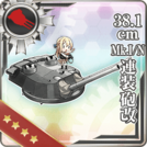 38.1cm Mk.I/N Twin Gun Mount Kai