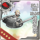 38.1cm Mk.I/N Twin Gun Mount Kai