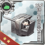 12.7cm Single High-angle Gun Mount (Late Model)
